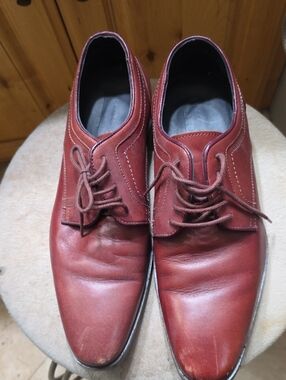 Bacco Bucci Studio Men's Lace-Up Oxfords in Burgundy Red